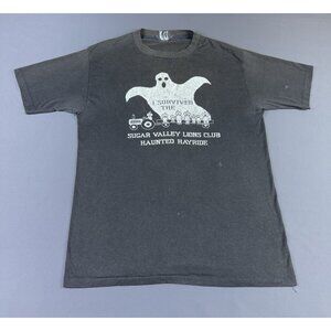 Rare Vintage 90s I Survived The Sugar Valley Lions Club Haunted Hayride Faded
